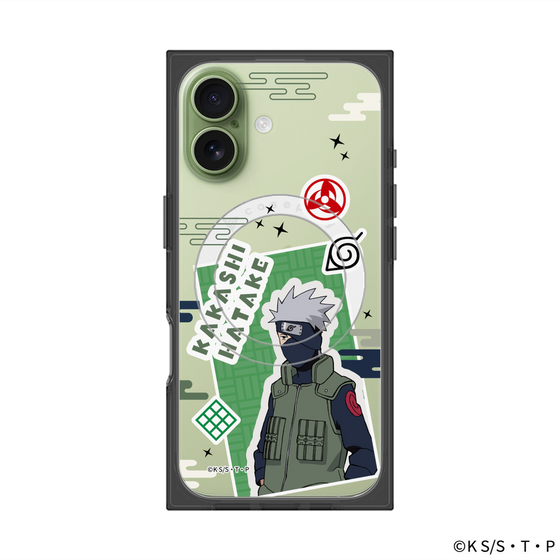 プレミアムスクエアケース with MagSafe［ NARUTO -ナルト- 疾風伝 - ステッカー - はたけカカシ ］