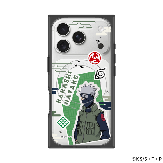 プレミアムスクエアケース with MagSafe［ NARUTO-ナルト- 疾風伝 - ステッカー - はたけカカシ ］