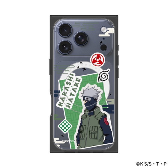 プレミアムスクエアケース with MagSafe［ NARUTO -ナルト- 疾風伝 - ステッカー - はたけカカシ ］