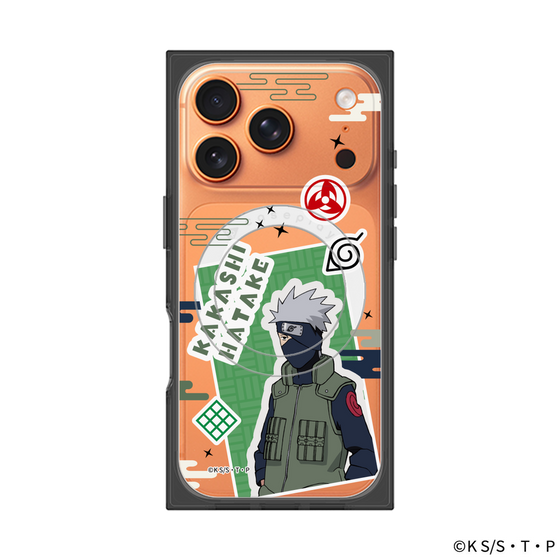 プレミアムスクエアケース with MagSafe［ NARUTO -ナルト- 疾風伝 - ステッカー - はたけカカシ ］
