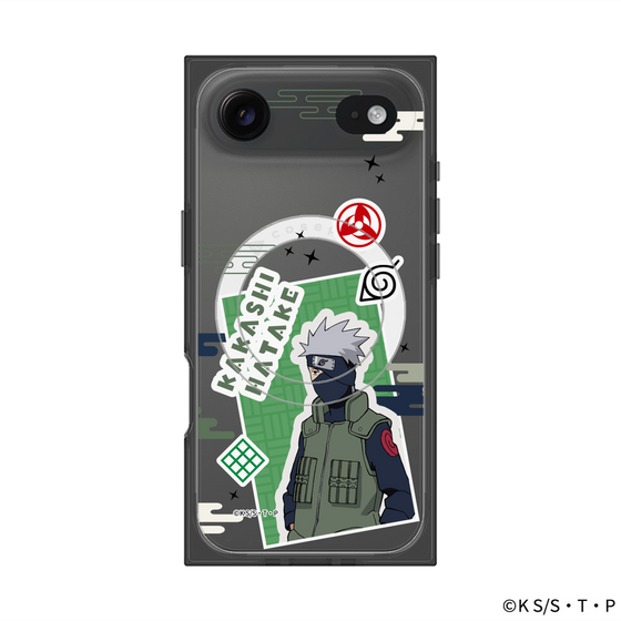 プレミアムスクエアケース with MagSafe［ NARUTO -ナルト- 疾風伝 - ステッカー - はたけカカシ ］