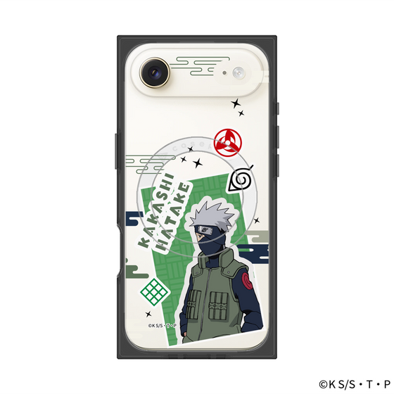 プレミアムスクエアケース with MagSafe［ NARUTO -ナルト- 疾風伝 - ステッカー - はたけカカシ ］