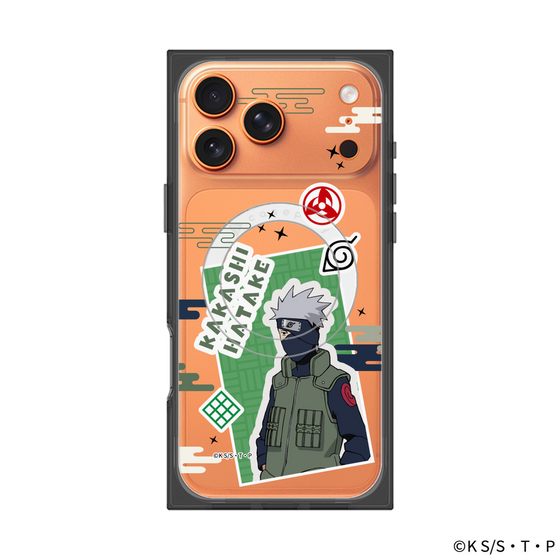 プレミアムスクエアケース with MagSafe［ NARUTO -ナルト- 疾風伝 - ステッカー - はたけカカシ ］