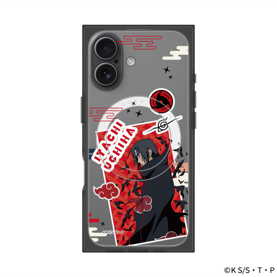 プレミアムスクエアケース with MagSafe［ NARUTO -ナルト- 疾風伝 - ステッカー - うちはイタチ ］