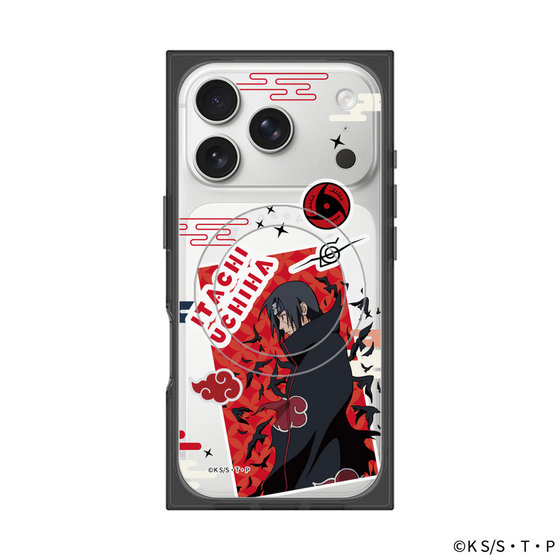 プレミアムスクエアケース with MagSafe［ NARUTO-ナルト- 疾風伝 - ステッカー - うちはイタチ ］