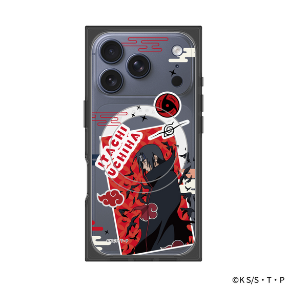 プレミアムスクエアケース with MagSafe［ NARUTO -ナルト- 疾風伝 - ステッカー - うちはイタチ ］