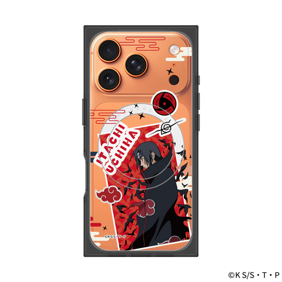 プレミアムスクエアケース with MagSafe［ NARUTO -ナルト- 疾風伝 - ステッカー - うちはイタチ ］