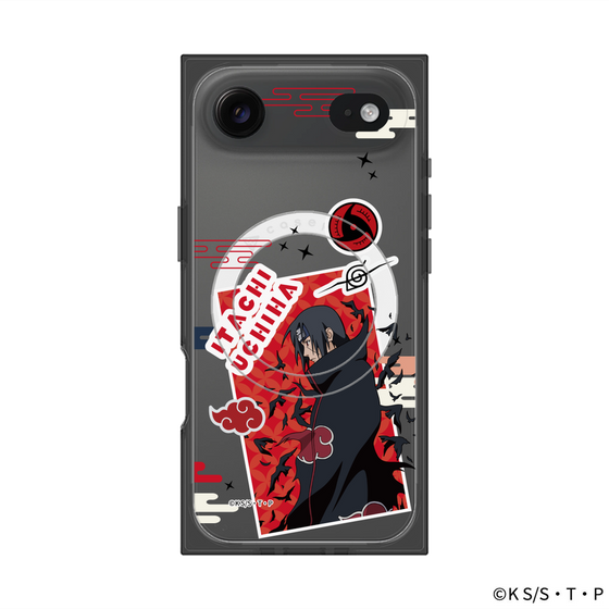 プレミアムスクエアケース with MagSafe［ NARUTO -ナルト- 疾風伝 - ステッカー - うちはイタチ ］