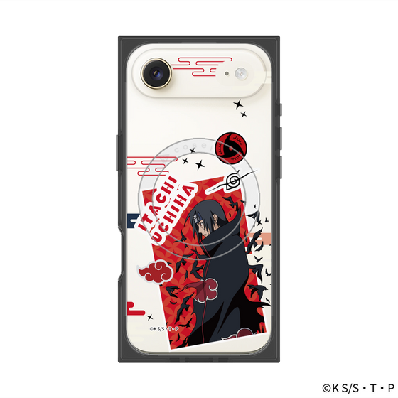 プレミアムスクエアケース with MagSafe［ NARUTO -ナルト- 疾風伝 - ステッカー - うちはイタチ ］