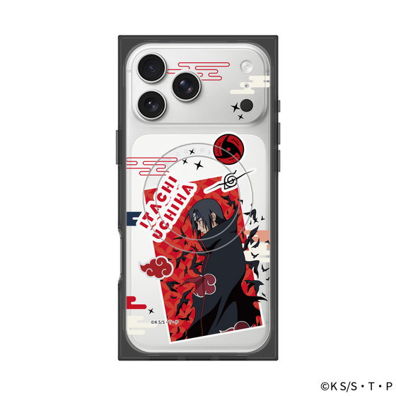 プレミアムスクエアケース with MagSafe［ NARUTO-ナルト- 疾風伝 - ステッカー - うちはイタチ ］