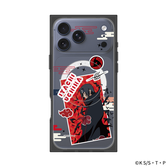 プレミアムスクエアケース with MagSafe［ NARUTO -ナルト- 疾風伝 - ステッカー - うちはイタチ ］