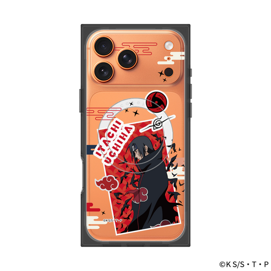プレミアムスクエアケース with MagSafe［ NARUTO -ナルト- 疾風伝 - ステッカー - うちはイタチ ］
