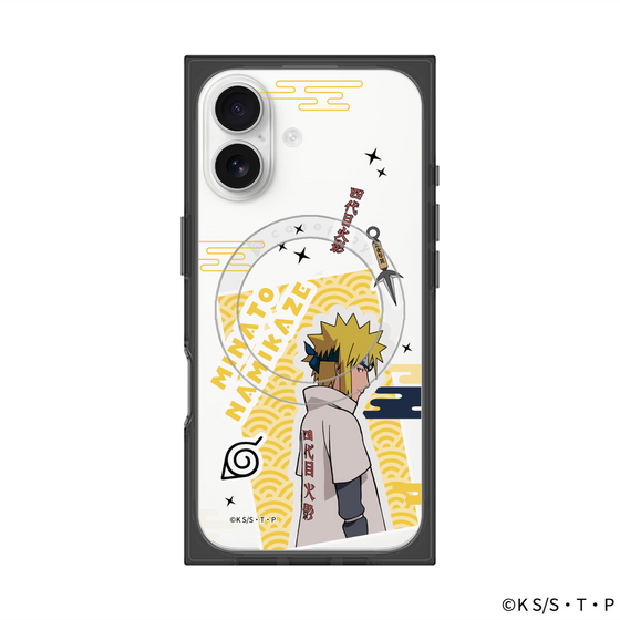 プレミアムスクエアケース with MagSafe［ NARUTO-ナルト- 疾風伝 - ステッカー - 波風ミナト ］