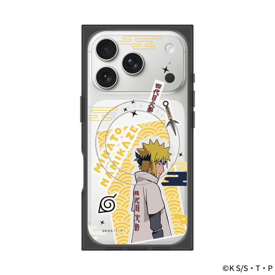プレミアムスクエアケース with MagSafe［ NARUTO-ナルト- 疾風伝 - ステッカー - 波風ミナト ］