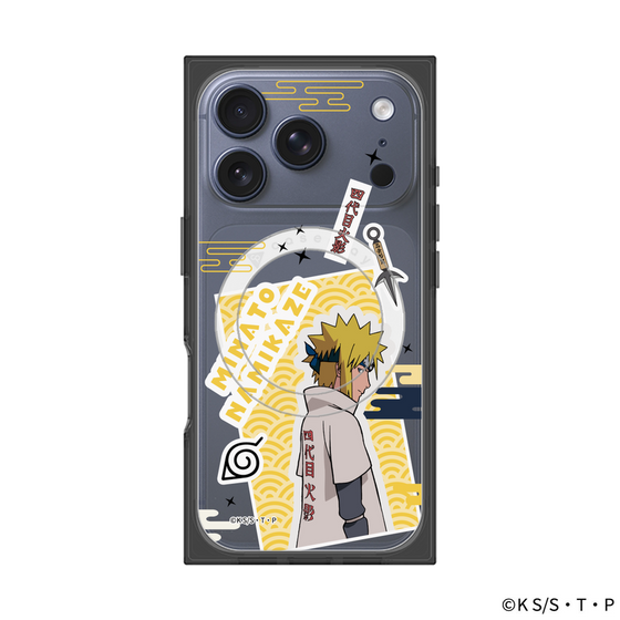 プレミアムスクエアケース with MagSafe［ NARUTO -ナルト- 疾風伝 - ステッカー - 波風ミナト ］
