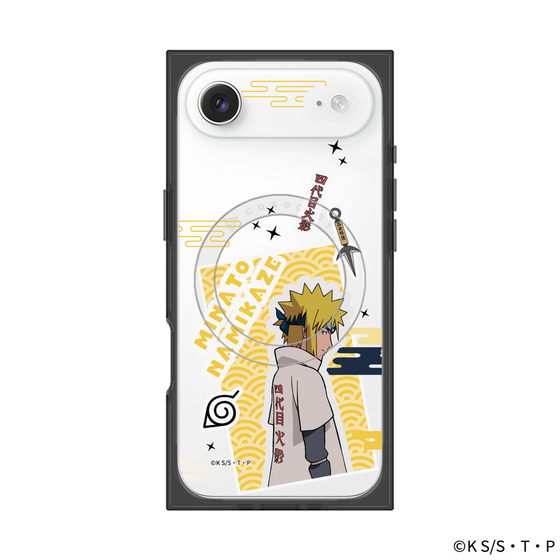 プレミアムスクエアケース with MagSafe［ NARUTO-ナルト- 疾風伝 - ステッカー - 波風ミナト ］