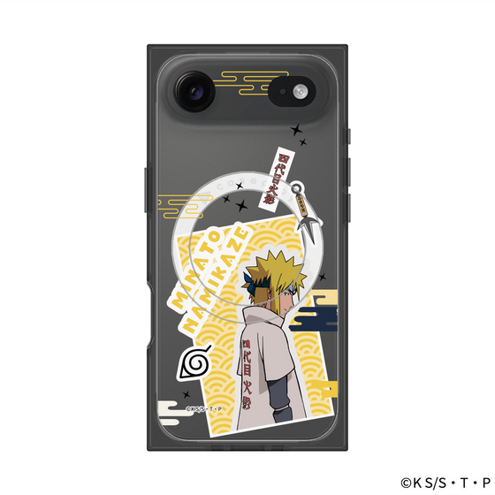 プレミアムスクエアケース with MagSafe［ NARUTO -ナルト- 疾風伝 - ステッカー - 波風ミナト ］