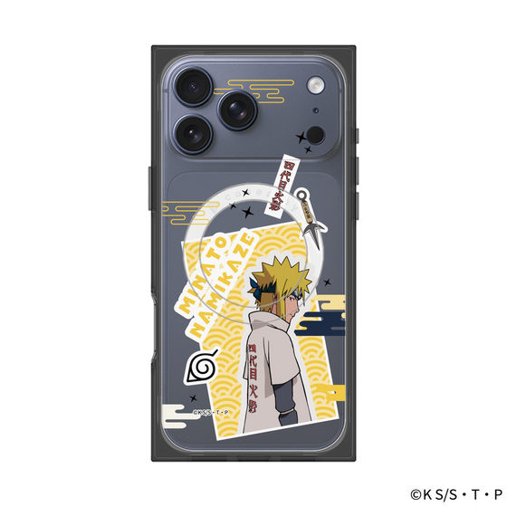 プレミアムスクエアケース with MagSafe［ NARUTO -ナルト- 疾風伝 - ステッカー - 波風ミナト ］