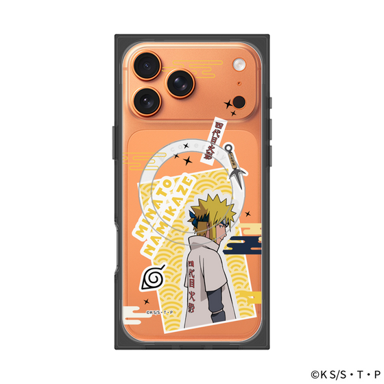 プレミアムスクエアケース with MagSafe［ NARUTO -ナルト- 疾風伝 - ステッカー - 波風ミナト ］