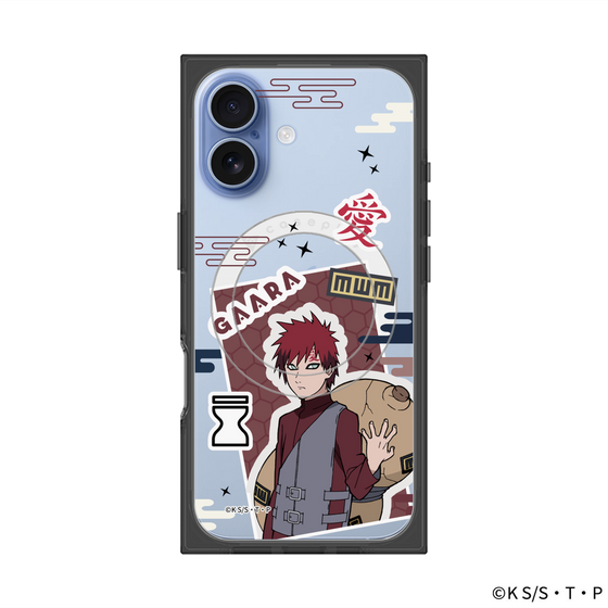 プレミアムスクエアケース with MagSafe［ NARUTO -ナルト- 疾風伝 - ステッカー - 我愛羅 ］