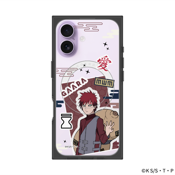 プレミアムスクエアケース with MagSafe［ NARUTO -ナルト- 疾風伝 - ステッカー - 我愛羅 ］