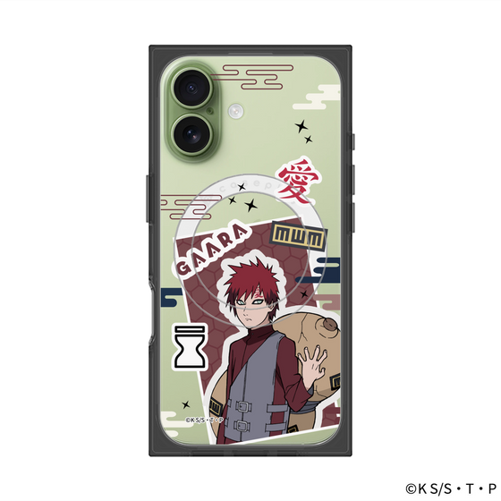 プレミアムスクエアケース with MagSafe［ NARUTO -ナルト- 疾風伝 - ステッカー - 我愛羅 ］