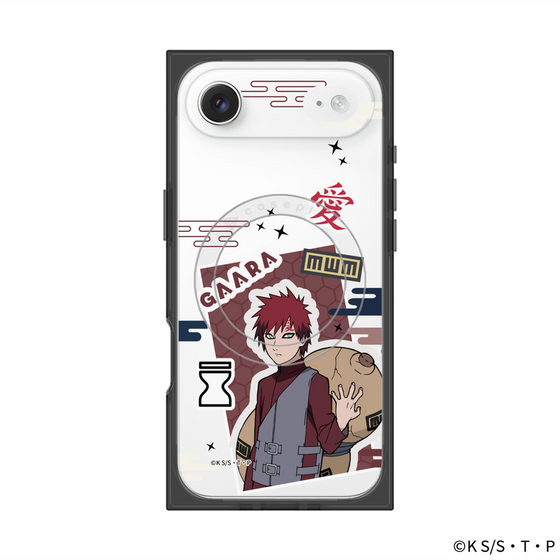 プレミアムスクエアケース with MagSafe［ NARUTO-ナルト- 疾風伝 - ステッカー - 我愛羅 ］