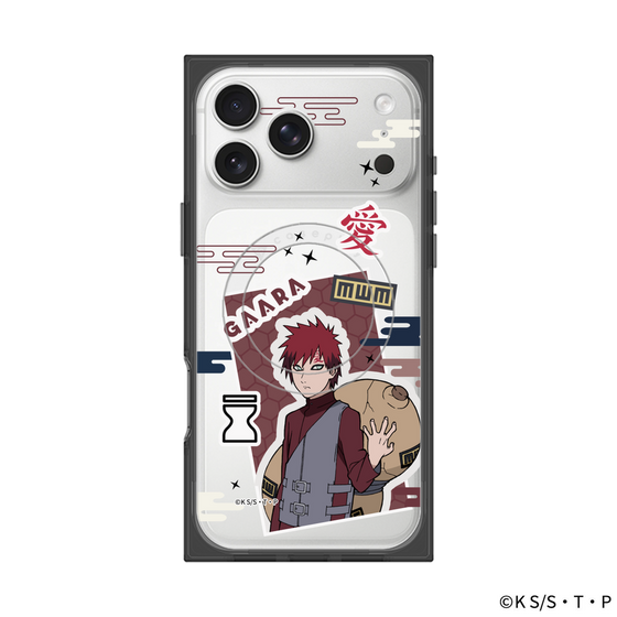 プレミアムスクエアケース with MagSafe［ NARUTO-ナルト- 疾風伝 - ステッカー - 我愛羅 ］