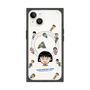 プレミアムスクエアケース with MagSafe［ ちびまる子ちゃん - まる子とお友達 - クリア ］