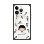 プレミアムスクエアケース with MagSafe［ ちびまる子ちゃん - まる子とお友達 - クリア ］