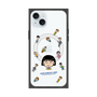 プレミアムスクエアケース with MagSafe［ ちびまる子ちゃん - まる子とお友達 - クリア ］