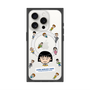 プレミアムスクエアケース with MagSafe［ ちびまる子ちゃん - まる子とお友達 - クリア ］