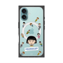プレミアムスクエアケース with MagSafe［ ちびまる子ちゃん - まる子とお友達 - クリア ］