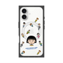 プレミアムスクエアケース with MagSafe［ ちびまる子ちゃん - まる子とお友達 - クリア ］