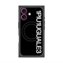 プレミアムスクエアケース with MagSafe［ 1PIU1UGUALE3 - ロゴ vertical - ブラック ］