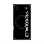 プレミアムスクエアケース with MagSafe［ 1PIU1UGUALE3 - ロゴ vertical - ブラック ］