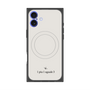 プレミアムスクエアケース with MagSafe［ 1PIU1UGUALE3 - ロゴ - ホワイト ］
