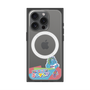 プレミアムスクエアケース with MagSafe［ 広島東洋カープ - のんびりスラィリー - パッチワーク ］