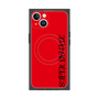 プレミアムスクエアケース with MagSafe［ SUPER PRIVATE - ロゴ - Red&Black ］