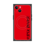 プレミアムスクエアケース with MagSafe［ SUPER PRIVATE - ロゴ - Red&Black ］