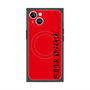 プレミアムスクエアケース with MagSafe［ SUPER PRIVATE - ロゴ - Red&Black ］