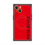 プレミアムスクエアケース with MagSafe［ SUPER PRIVATE - ロゴ - Red&Black ］