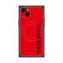 プレミアムスクエアケース with MagSafe［ SUPER PRIVATE - ロゴ - Red&Black ］