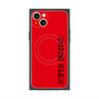 プレミアムスクエアケース with MagSafe［ SUPER PRIVATE - ロゴ - Red&Black ］