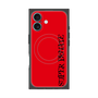プレミアムスクエアケース with MagSafe［ SUPER PRIVATE - ロゴ - Red&Black ］