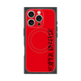 プレミアムスクエアケース with MagSafe［ SUPER PRIVATE - ロゴ - Red&Black ］