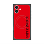 プレミアムスクエアケース with MagSafe［ SUPER PRIVATE - ロゴ - Red&Black ］