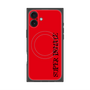 プレミアムスクエアケース with MagSafe［ SUPER PRIVATE - ロゴ - Red&Black ］