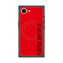 プレミアムスクエアケース with MagSafe［ SUPER PRIVATE - ロゴ - Red&Black ］