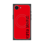 プレミアムスクエアケース with MagSafe［ SUPER PRIVATE - ロゴ - Red&Black ］